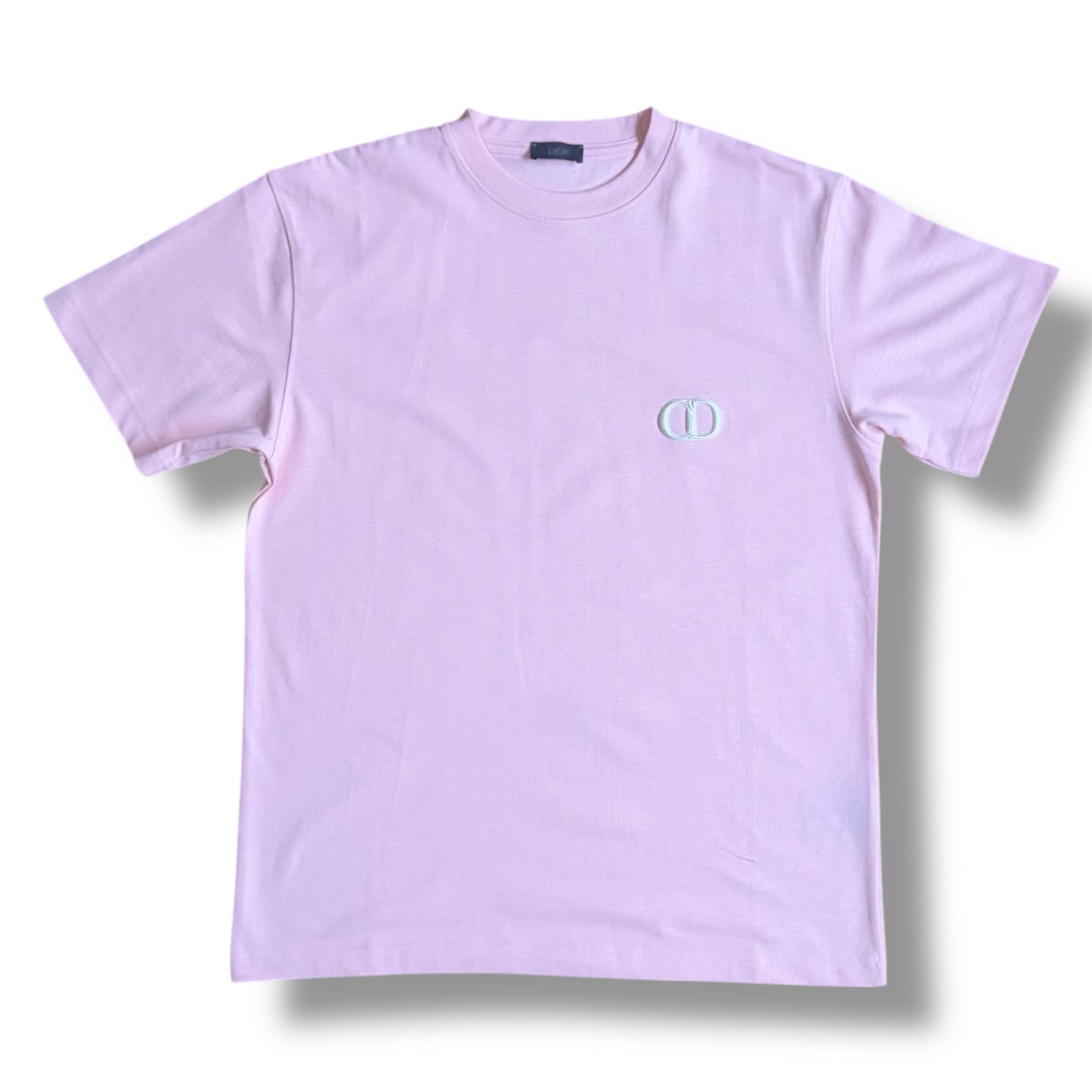 DIOR CD ICON LOGO T-SHIRT BABY PINK