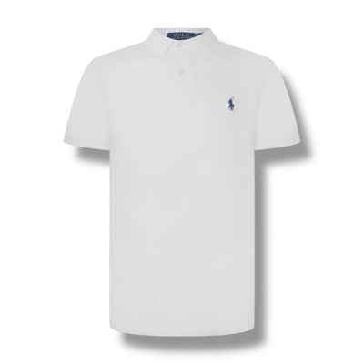 RALPH LAUREN CUSTOM FIT POLO SHIRT WHITE
