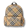BURBERRY BURB CHECK BACKPACK BEIGE