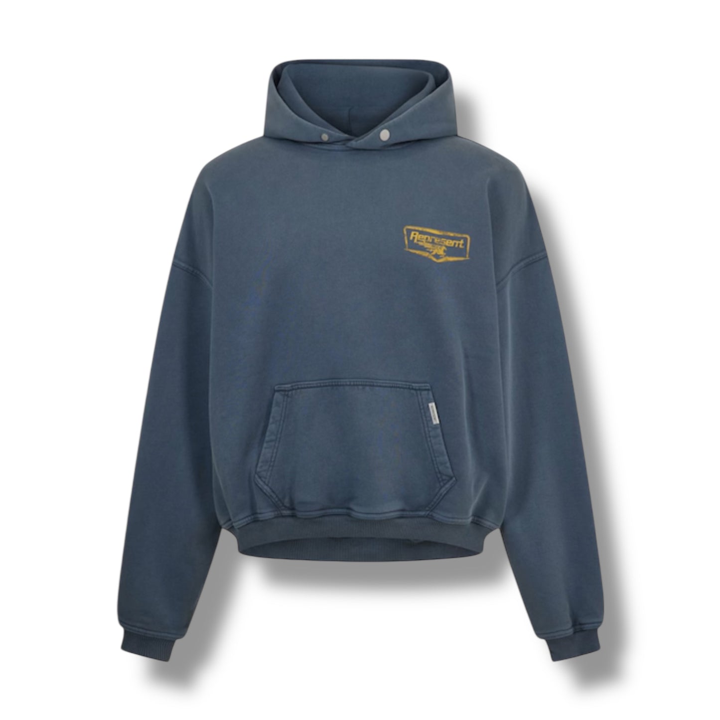 REPRESENT NOTHING FASTER OTTH HOODIE WASHED BLUE