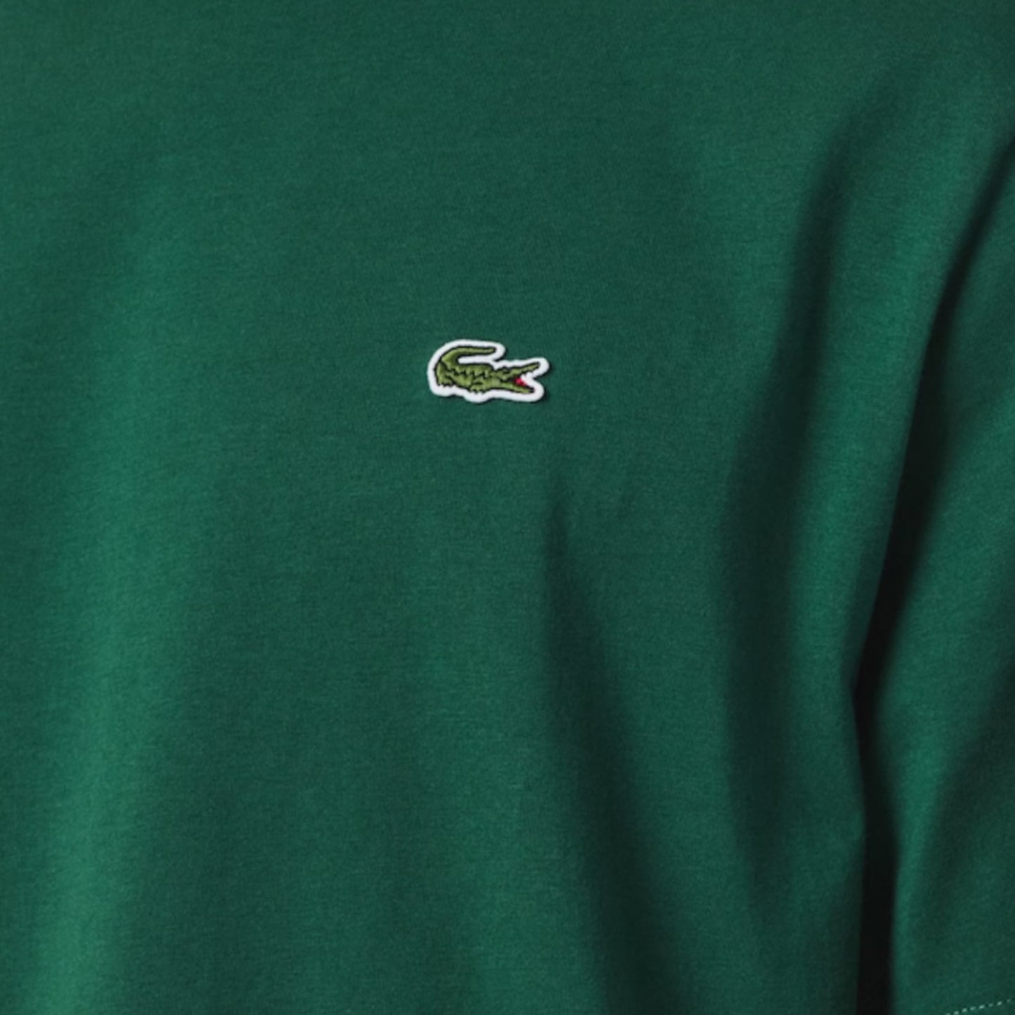 LACOSTE SMALL LOGO T-SHIRT & SWIM SHORTS SET GREEN & ORANGE