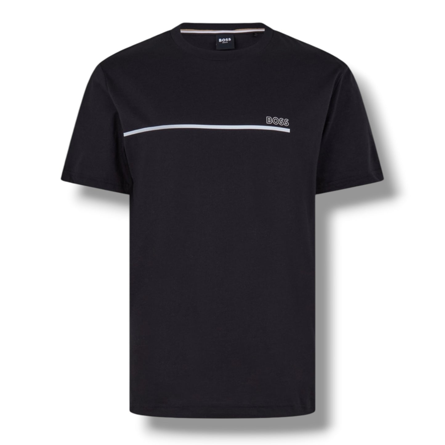 HUGO BOSS STORM T-SHIRT & SWIM SET BLACK & LIME GREEN