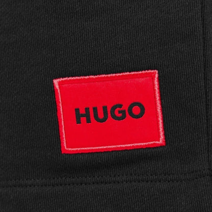 HUGO BOSS HUGO RED PATCH T-SHIRT & JERSEY SHORTS SET WHITE & BLACK
