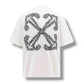 OFF WHITE TATTOO STITCH ARROWS LOGO T-SHIRT WHITE