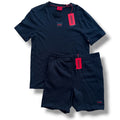 HUGO BOSS HUGO T-SHIRT & JERSEY SHORTS SET BLACK *SALE*
