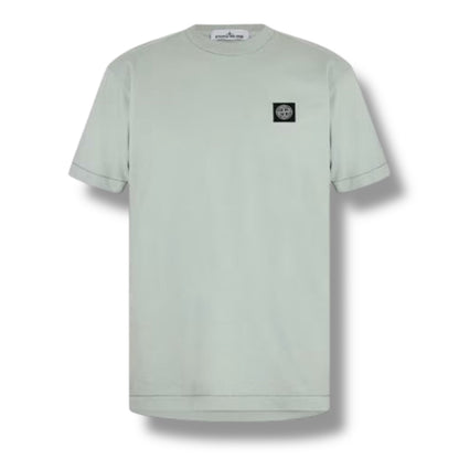 STONE ISLAND PATCH LOGO T-SHIRT SAGE GREEN