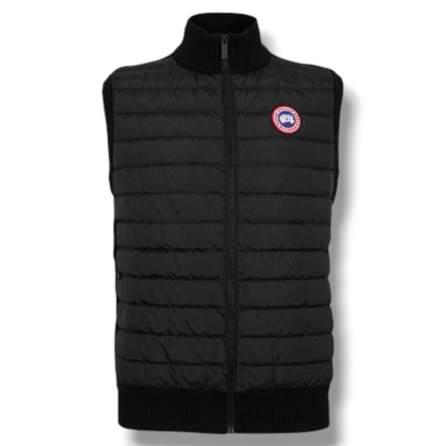 CANADA GOOSE HYBRIDGE KNITTED GILET BLACK