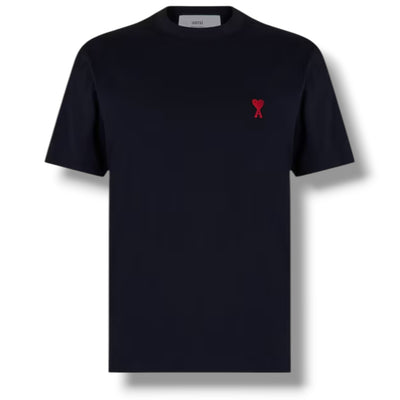 AMI PARIS DE COEUR HEART T-SHIRT NAVY BLUE