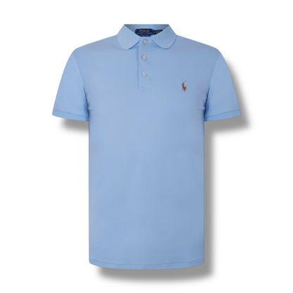 RALPH LAUREN SLIM FIT POLO SHIRT LIGHT BLUE