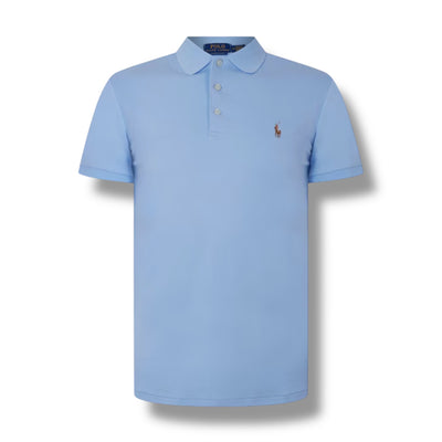 RALPH LAUREN SLIM FIT POLO SHIRT LIGHT BLUE
