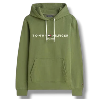 TOMMY HILFIGER LOGO OTTH HOODIE GREEN
