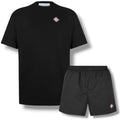 CASABLANCA DIAMOND T-SHIRT & SWIM SHORTS SET BLACK