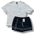 BARBOUR T-SHIRT & SWIM SHORTS SET WHITE *SALE*