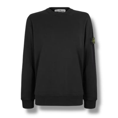 STONE ISLAND CREW NECK SWEATSHIRT BLACK