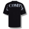 CP COMPANY BACK SHOULDER LOGO T-SHIRT BLACK