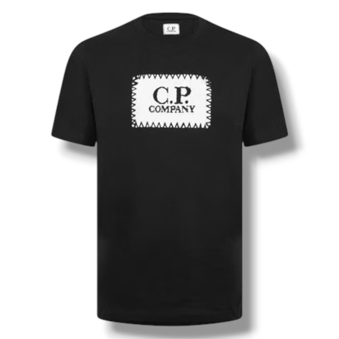 CP COMPANY STAMP LOGO T-SHIRT BLACK