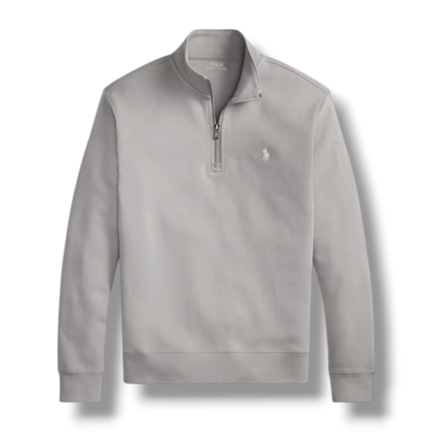 RALPH LAUREN TECH 1/4 ZIP SWEATSHIRT FULL TRACKSUIT SOFT GREY