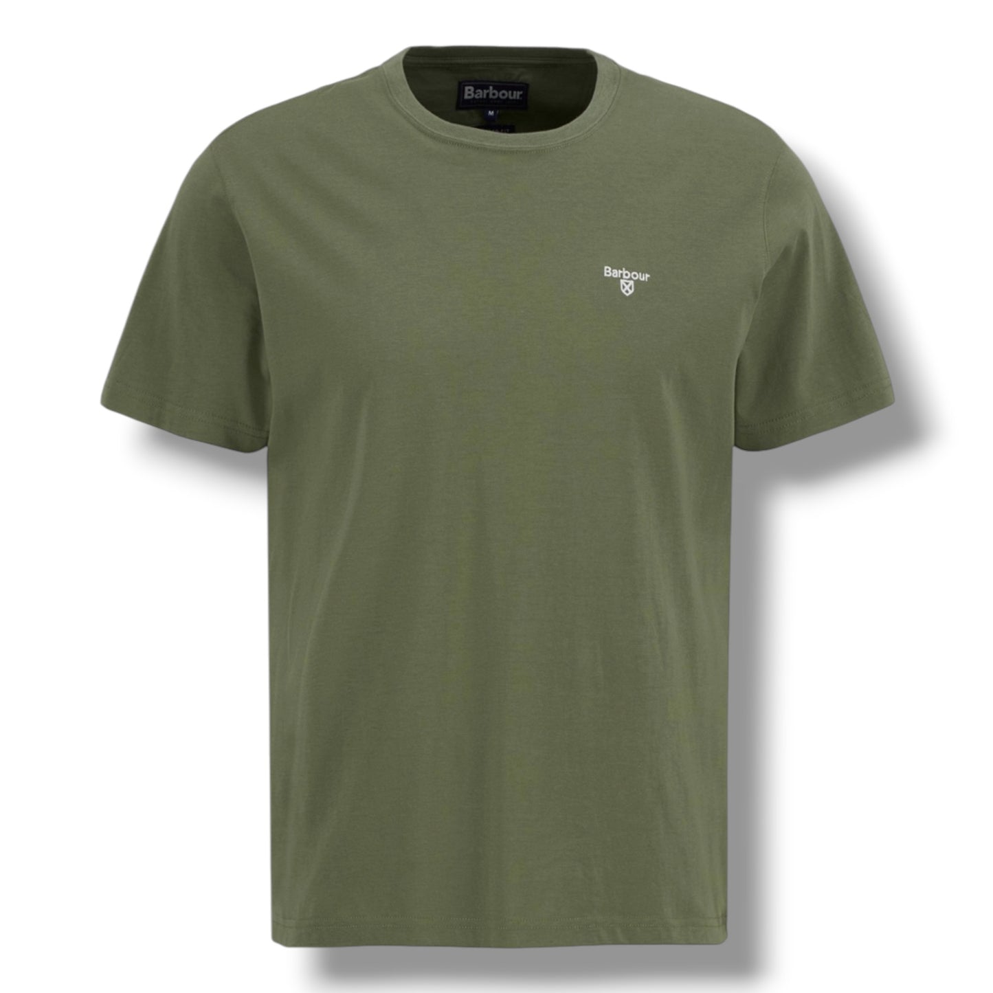 BARBOUR SMALL LOGO T-SHIRT & SWIM SHORTS SET OLIVE GREEN