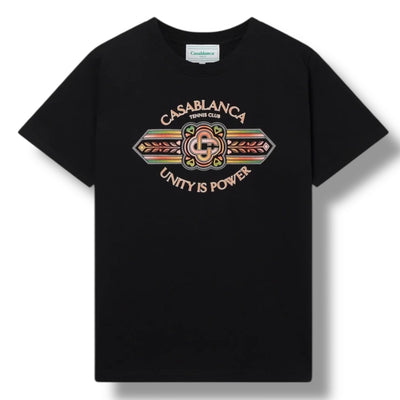 CASABLANCA UNITY IS POWER T-SHIRT BLACK