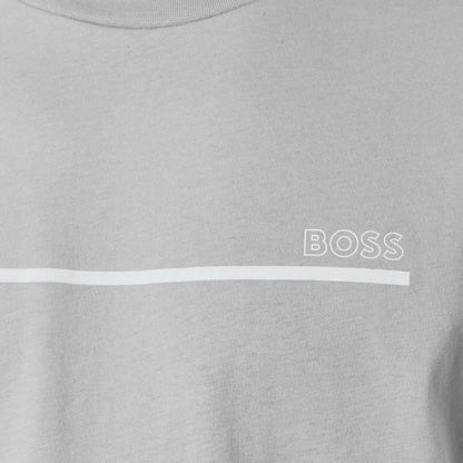HUGO BOSS STORM T-SHIRT & SWIM SET GREY & AQUA BLUE
