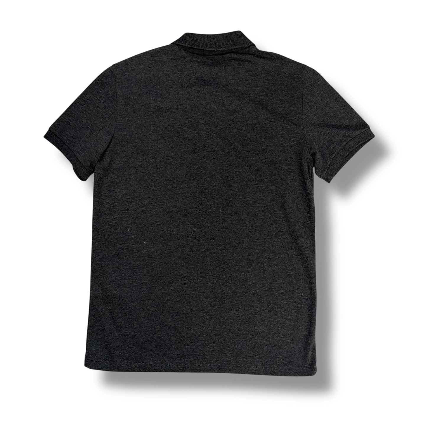 MONCLER BIG LOGO POLO SHIRT DARK GREY