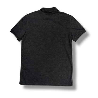 MONCLER BIG LOGO POLO SHIRT DARK GREY