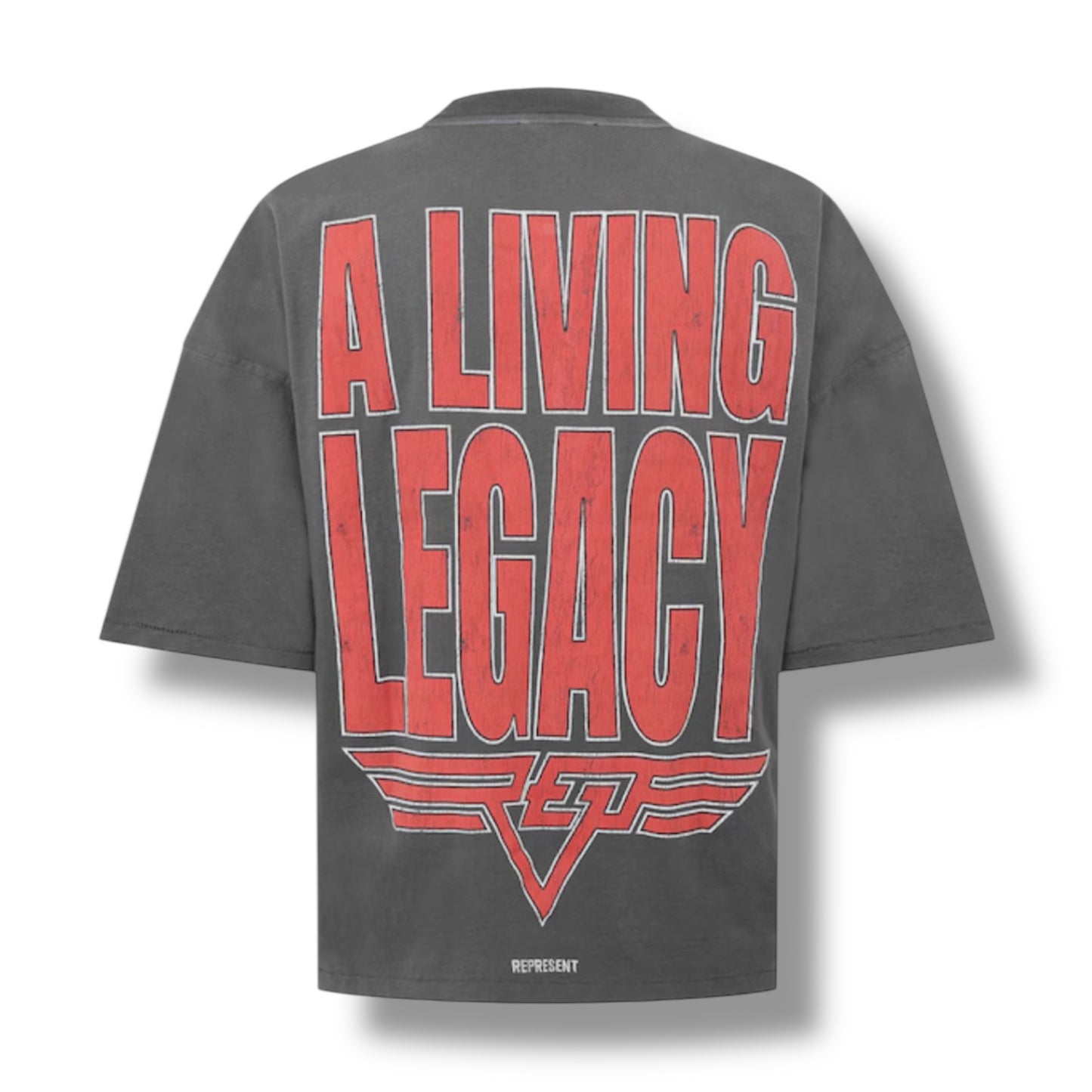 REPRESENT LIVING LEGACY T-SHIRT WASHED BLACK