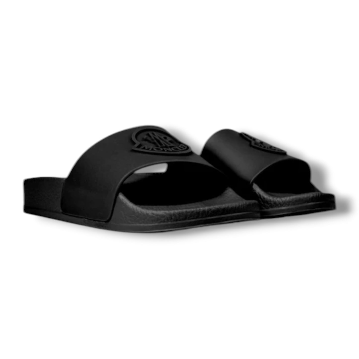 MONCLER BASILE SLIDERS BLACK