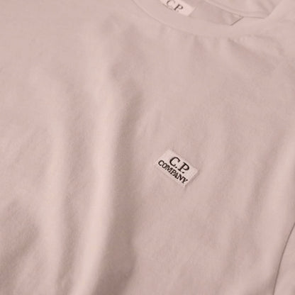 CP COMPANY SMALL LOGO T-SHIRT DOVE GREY