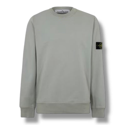 STONE ISLAND CREW NECK SWEATSHIRT SAGE GREEN