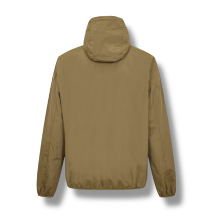 AQUASCUTUM HOODED RAIN JACKET REVERSIBLE KHAKI GREEN - CHECK