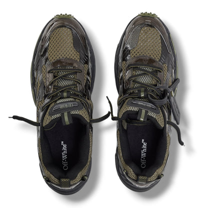 OFF WHITE BE RIGHT BACK TRAINERS GREEN & BLACK