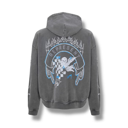 REPRESENT LEGACY OTTH HOODIE WASHED GREY