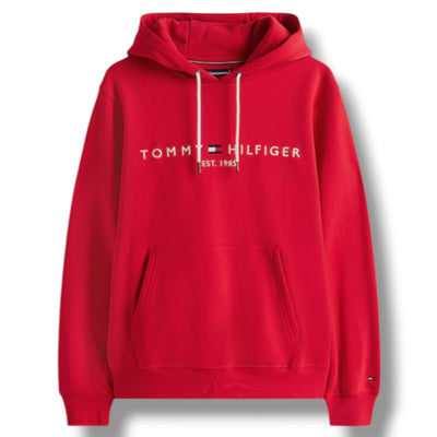 TOMMY HILFIGER LOGO OTTH HOODIE RED