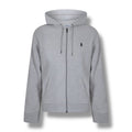 RALPH LAUREN TECH ZIP UP HOODIE HEATHER GREY