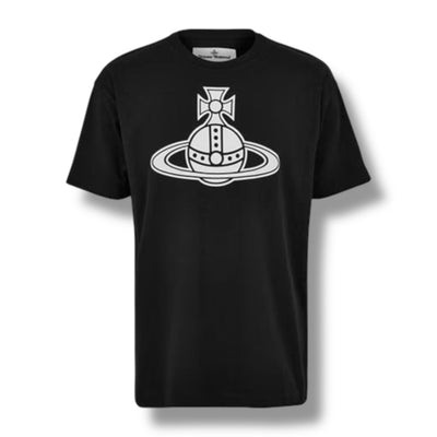 VIVIENNE WESTWOOD LARGE ORB T SHIRT BLACK - WHITE