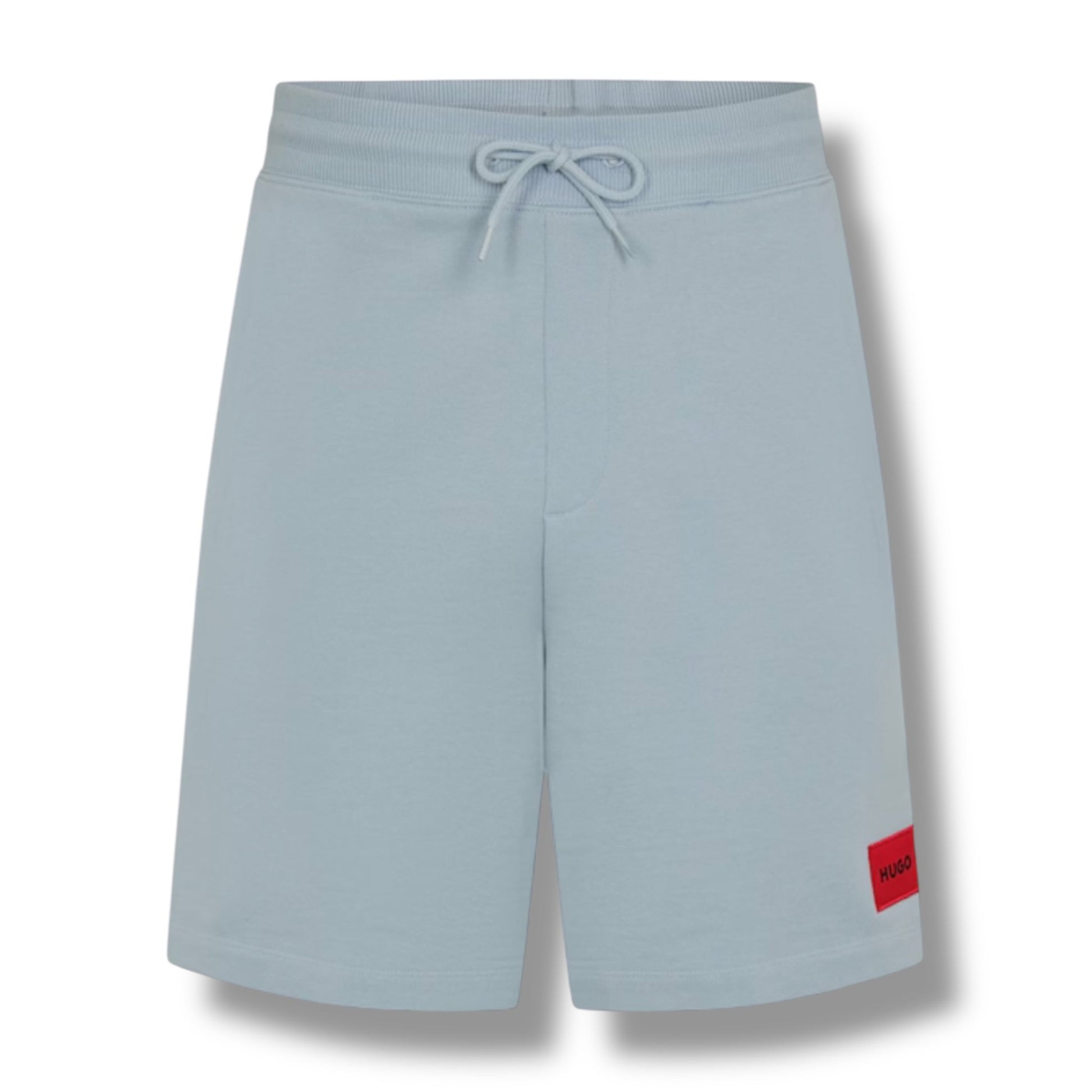 HUGO BOSS HUGO RED PATCH HOODIE & JERSEY SHORTS SET SKY BLUE