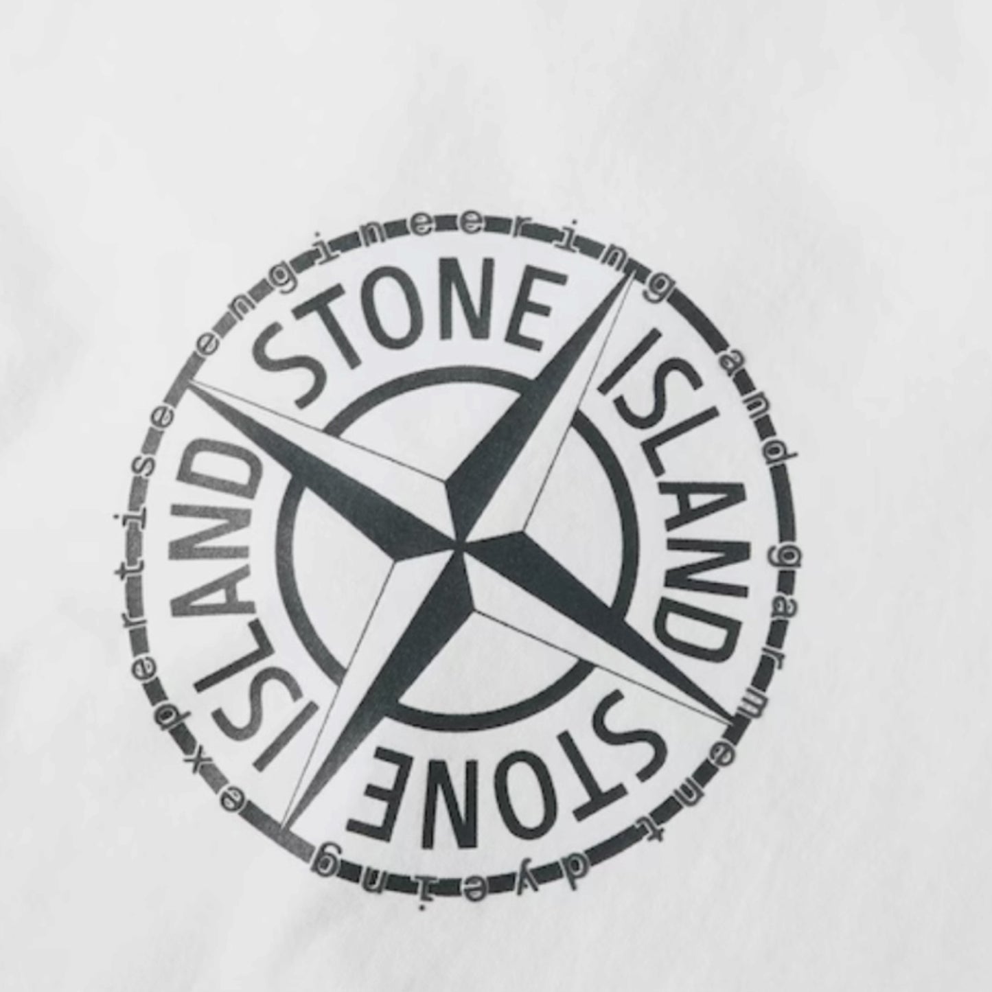 STONE ISLAND ENGINEERING LOGO T-SHIRT WHITE