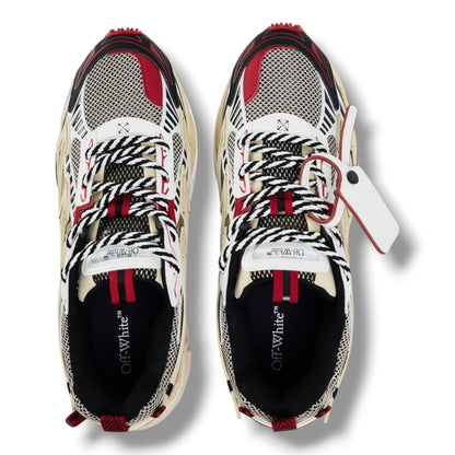 OFF WHITE BE RIGHT BACK TRAINERS BEIGE & RED