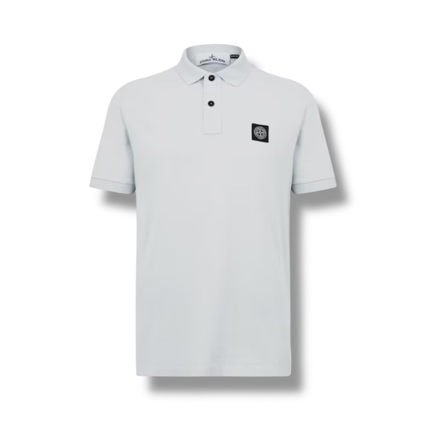 STONE ISLAND PATCH LOGO POLO SHIRT SKY BLUE