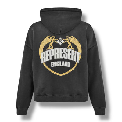 REPRESENT ANGEL OTTH HOODIE WASHED BLACK