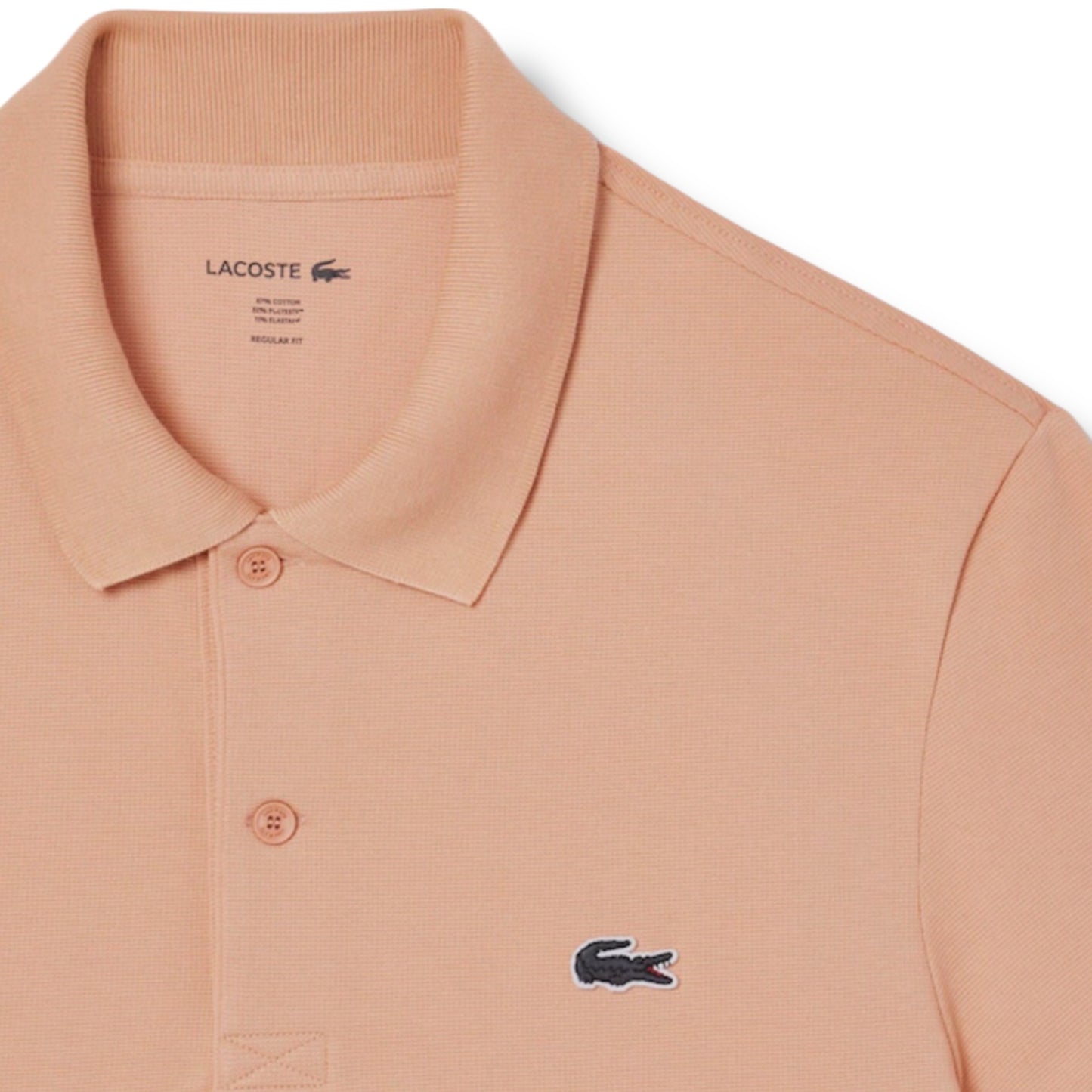 LACOSTE POLO SHIRT PEACH