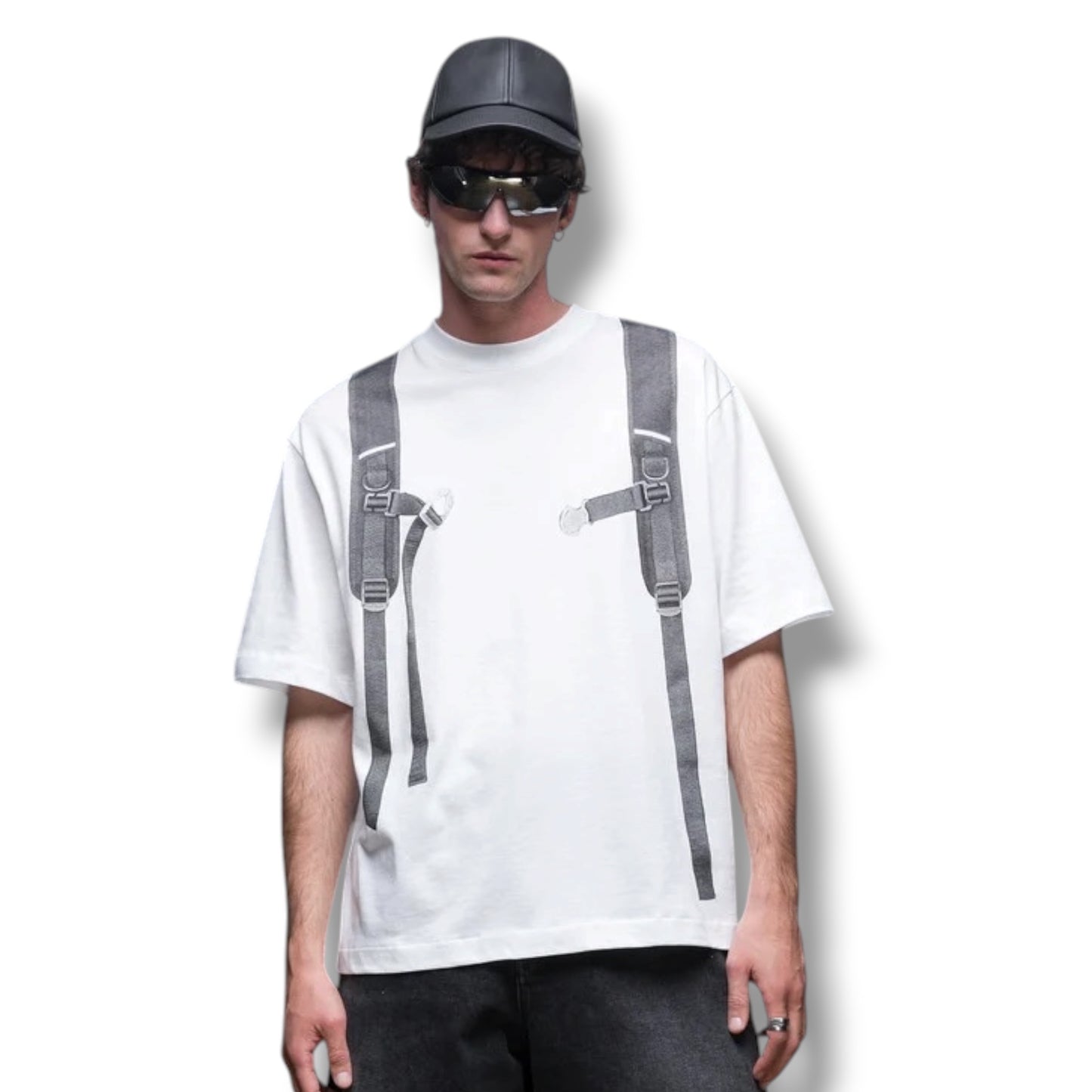 OFF WHITE BACKPACK T-SHIRT WHITE