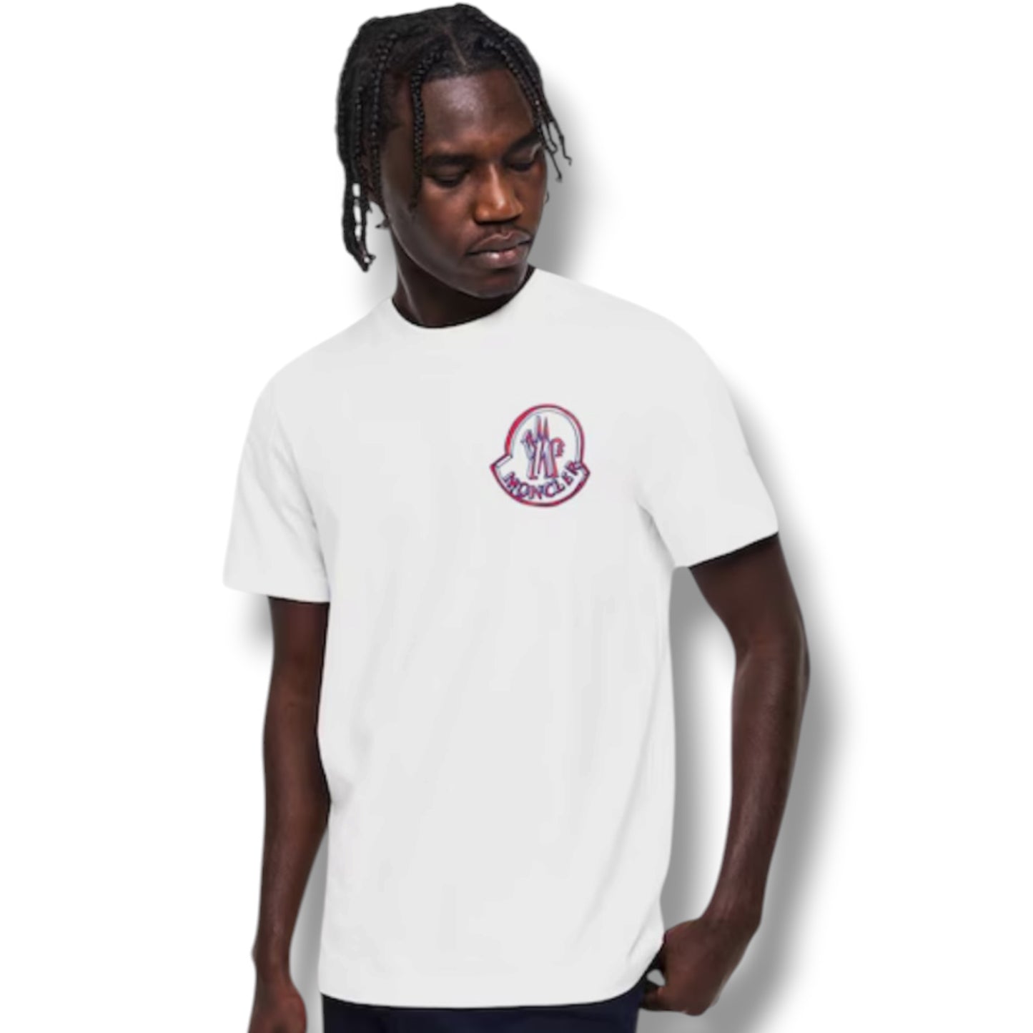 MONCLER MB LOGO T-SHIRT WHITE