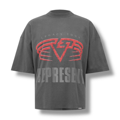 REPRESENT LIVING LEGACY T-SHIRT WASHED BLACK