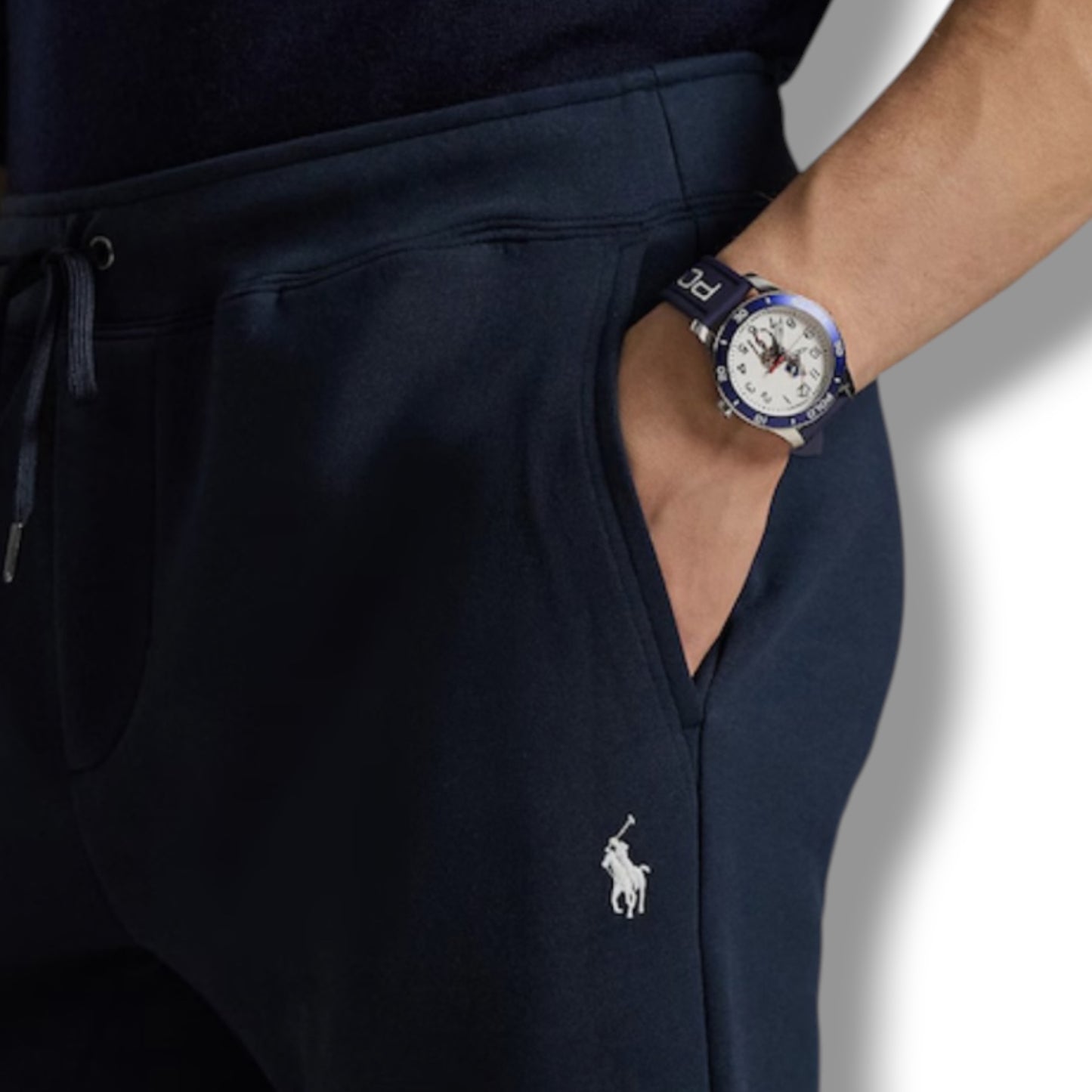 RALPH LAUREN TECH FULL ZIP HOODED TRACKSUIT NAVY BLUE