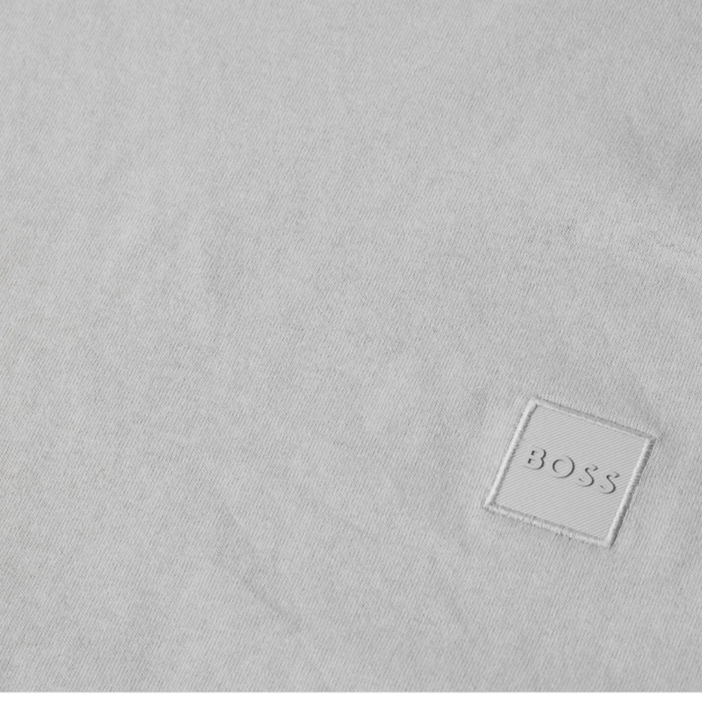 HUGO BOSS PATCH T-SHIRT & VERTI LOGO SWIM SHORTS LIGHT GREY & BLACK