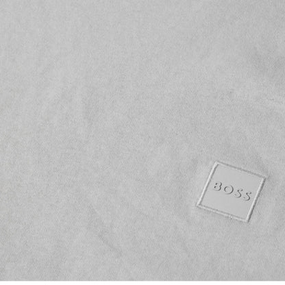 HUGO BOSS PATCH T-SHIRT & VERTI LOGO SWIM SHORTS LIGHT GREY & BLACK
