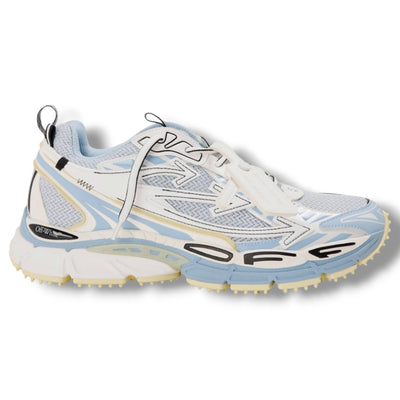 OFF WHITE BE RIGHT BACK TRAINERS GREY & SKY BLUE