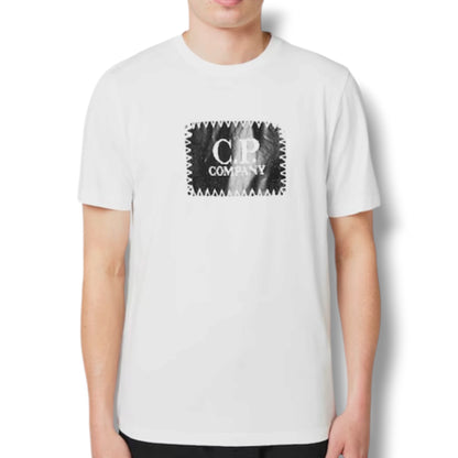 CP COMPANY STAMP LOGO T-SHIRT WHITE